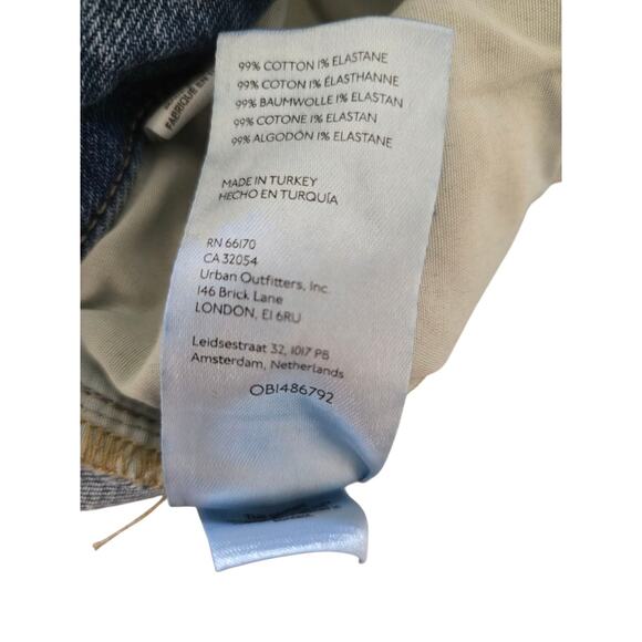 Urban Outfitters BDG Mid Rise Wide Leg Jeans Lace Up Denim Sz 26 X 32 Y2K - Picture 11 of 16